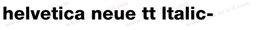 helvetica neue tt ltalic字体转换